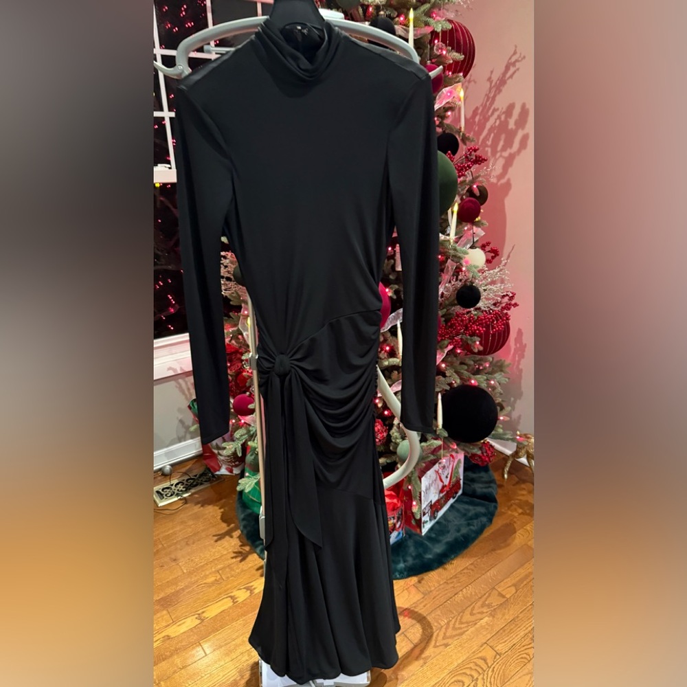 Cinq à Sept Johnson Side Ruched Long Sleeve Jersey Dress - Picture 2 of 6
